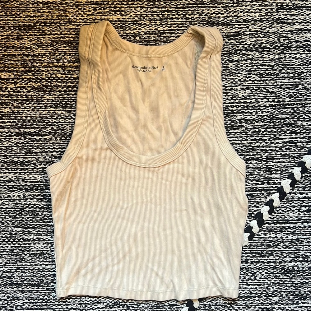Cream A&F Tank top
